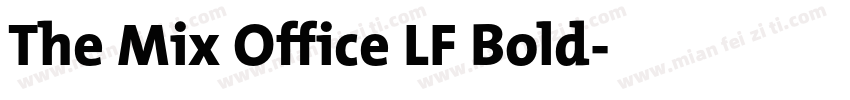 The Mix Office LF Bold字体转换